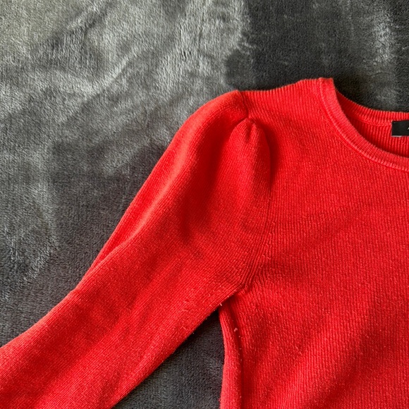 Ann Taylor Red Long Sleeve Sweater - Picture 3 of 5